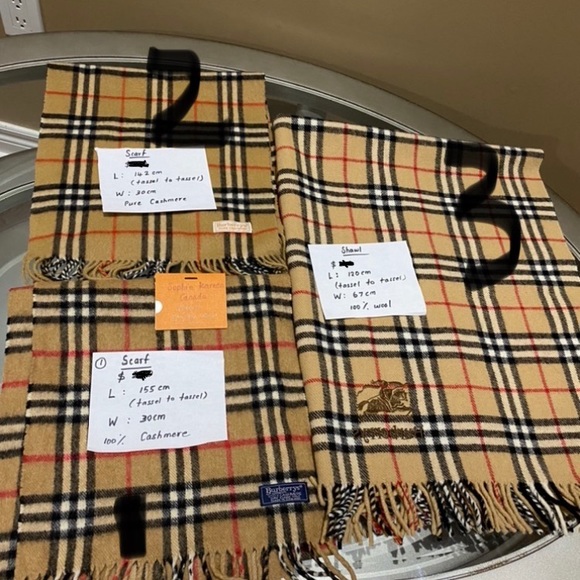 Burberry scarf each